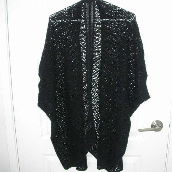 Black Knit Lace Sweater - Picture 6 of 8